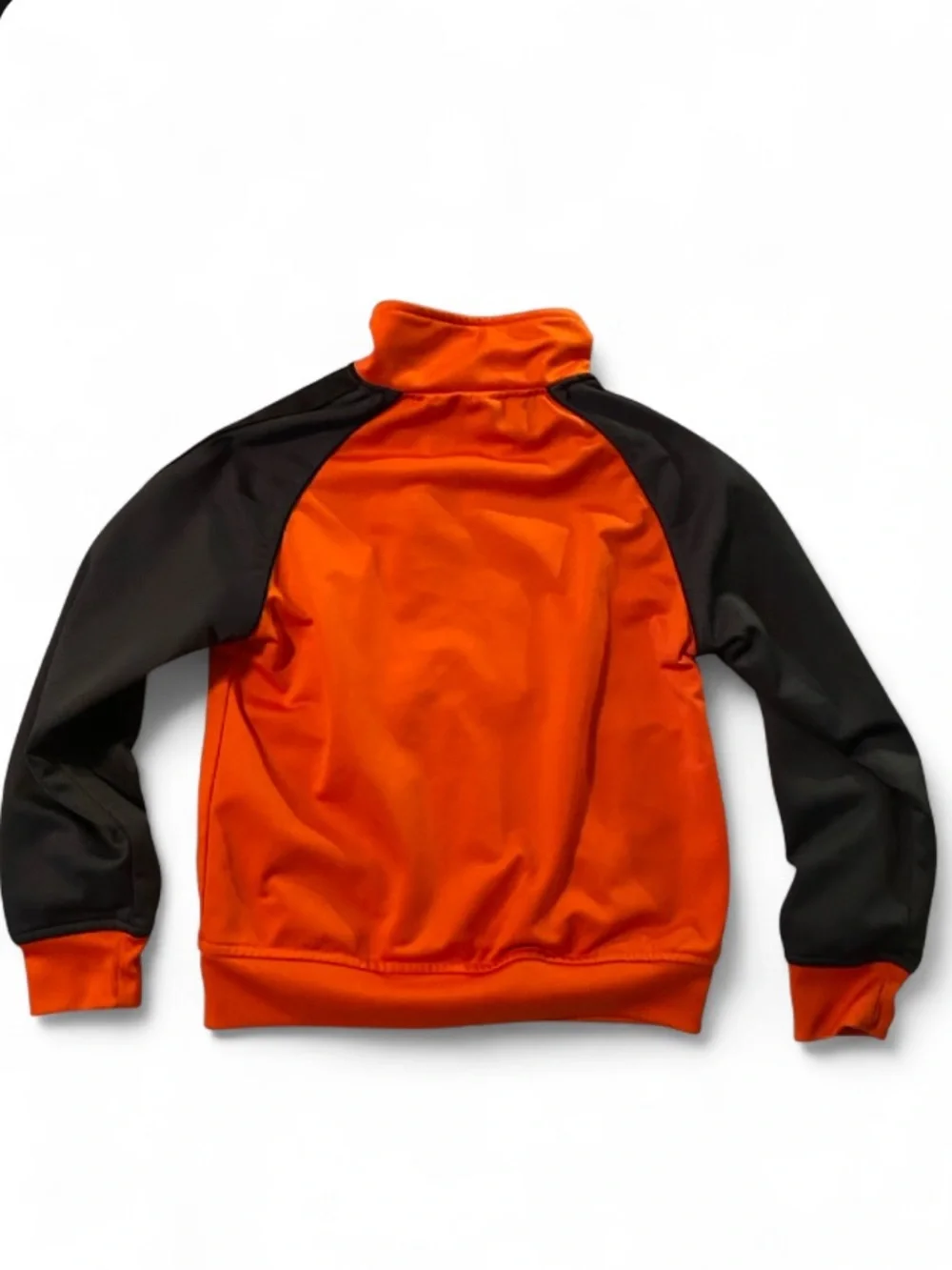 STARTER Orange and Gray Kids Zip Track Jacket